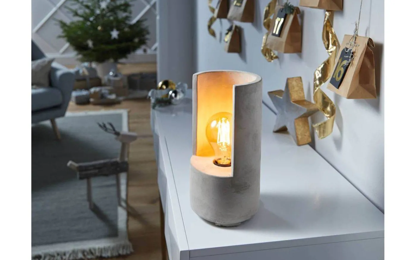 Lynton Bordslampa 27cm Betong