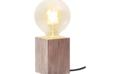 Lys Bordslampa E27 10cm Brun