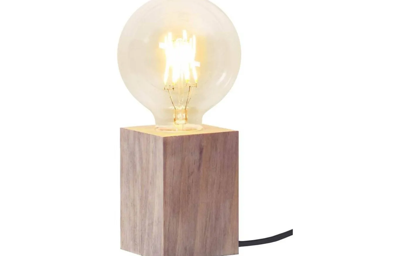 Lys Bordslampa E27 10cm Brun
