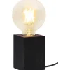 Lys Bordslampa E27 10cm Svart