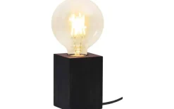 Lys Bordslampa E27 10cm Svart