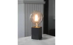 Lys Bordslampa E27 10cm Svart