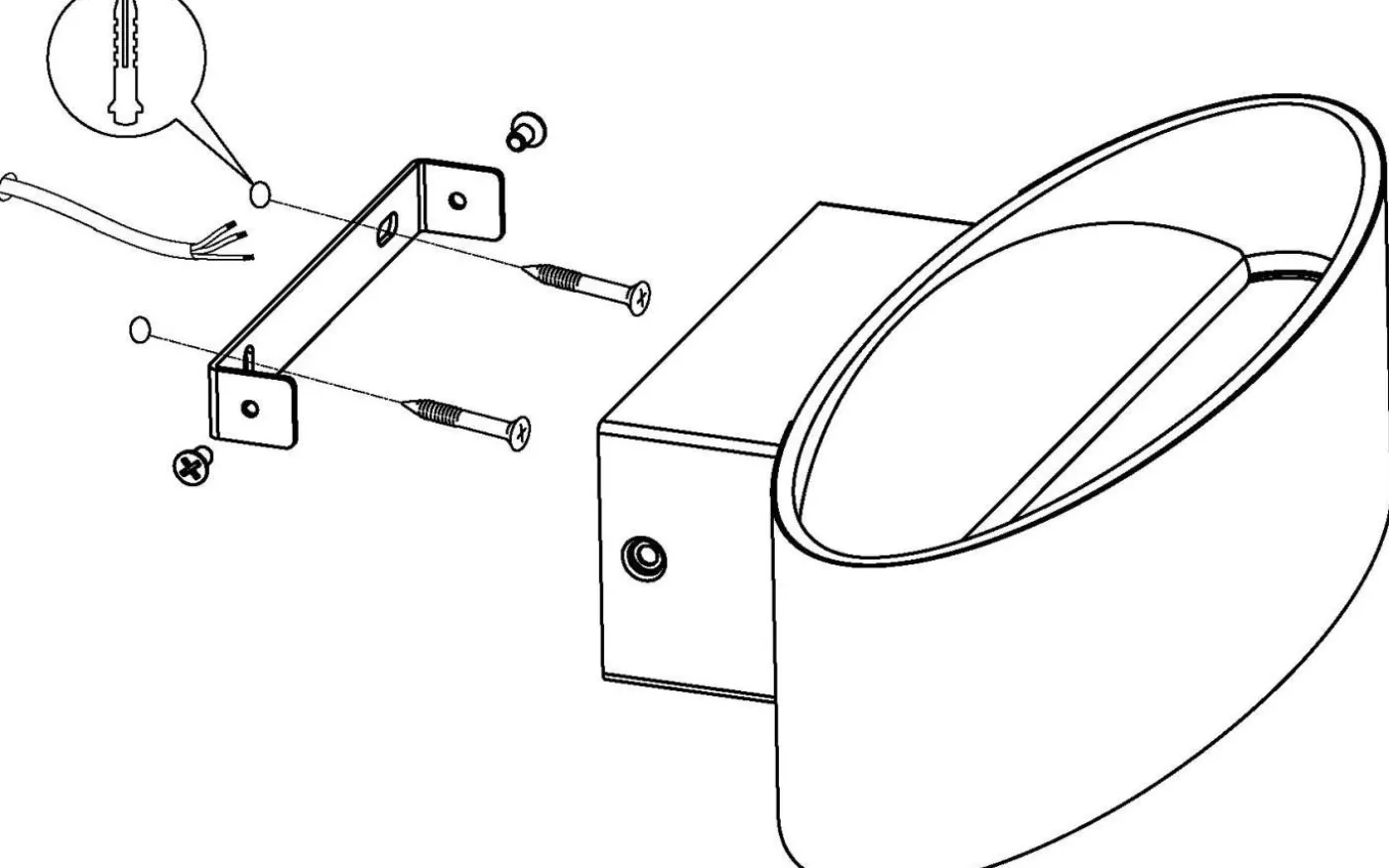 Maccacari Vägglampa LED 3000K 10W Vit