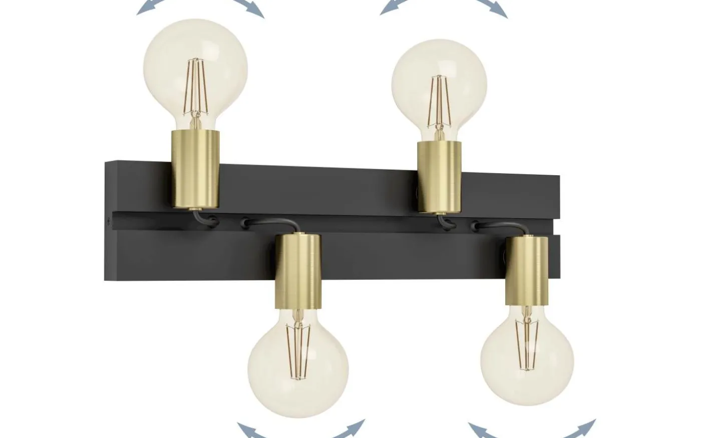 Macchione Vägglampa Svart