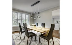 Madison Takpendel LED 3-delad mattsvart