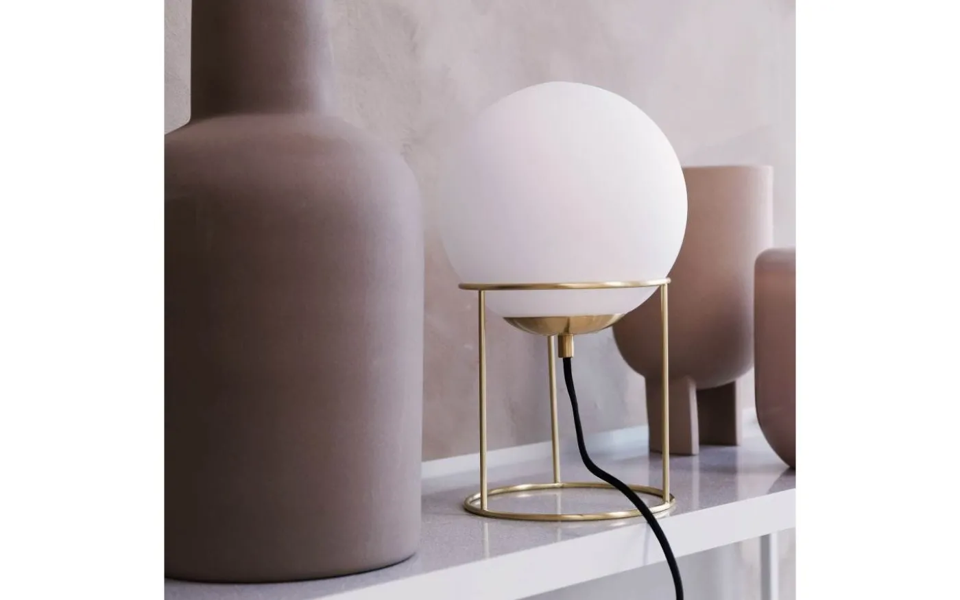 Madrid Bordslampa 34cm Opal/Mässing