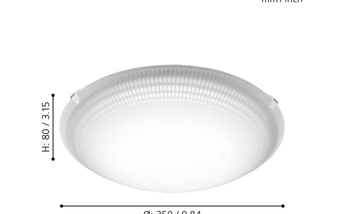Magitta Plafond 25cm LED 3000K 11W Opal