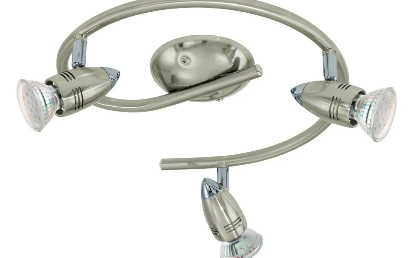 Magnum Takspotlight 26cm GU10 LED 3000K 3x2,8W Nickel