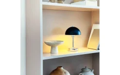 Malmø Uppladdningsbar Bordslampa 23cm LED 3000K 1W Svart/Krom