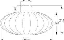 Mamsell Plafond 45cm Vit