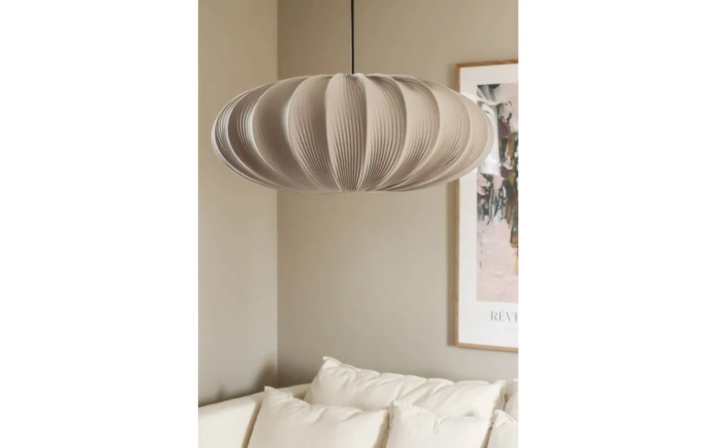 Mamsell Taklampa 55cm Varmgrå