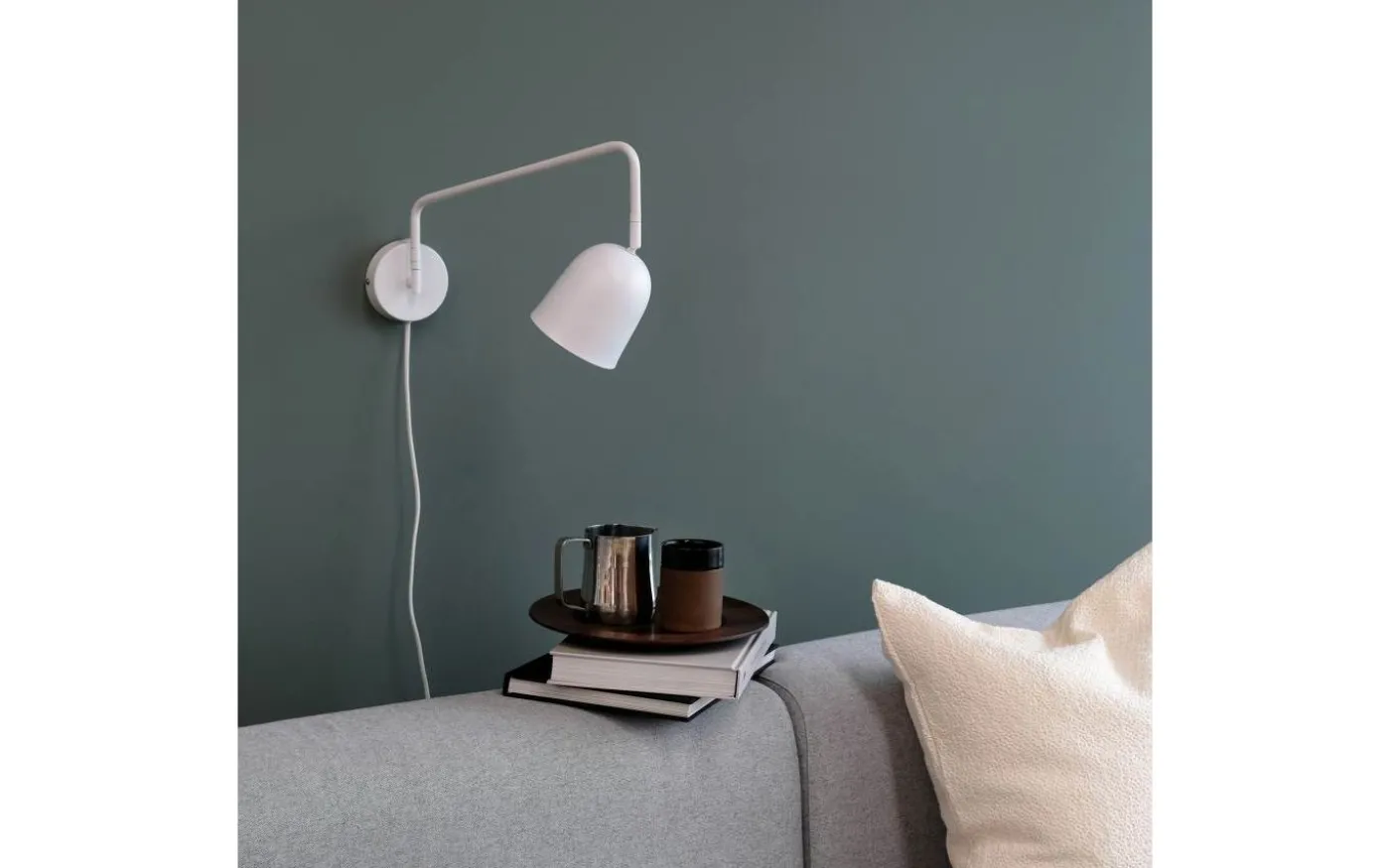 Manchester Vägglampa Vit