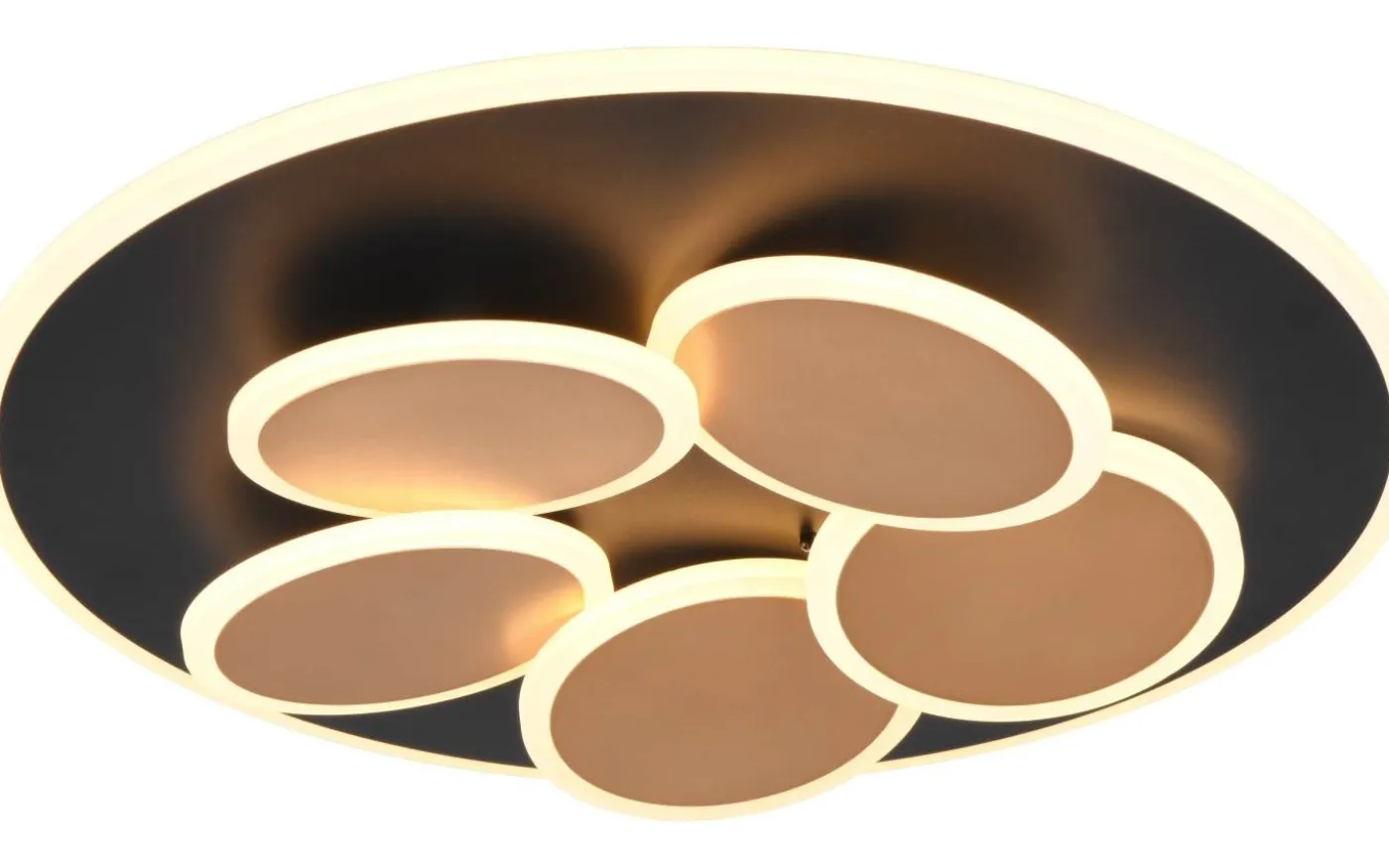 Mandala Plafond LED matt svart/guld