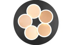 Mandala Plafond LED matt svart/guld