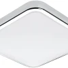 Manilva Plafond 29cm LED 3000K 14,4W Krom IP44