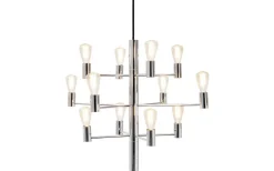 Manola Takkrona 60cm LED 12x2,5W Krom