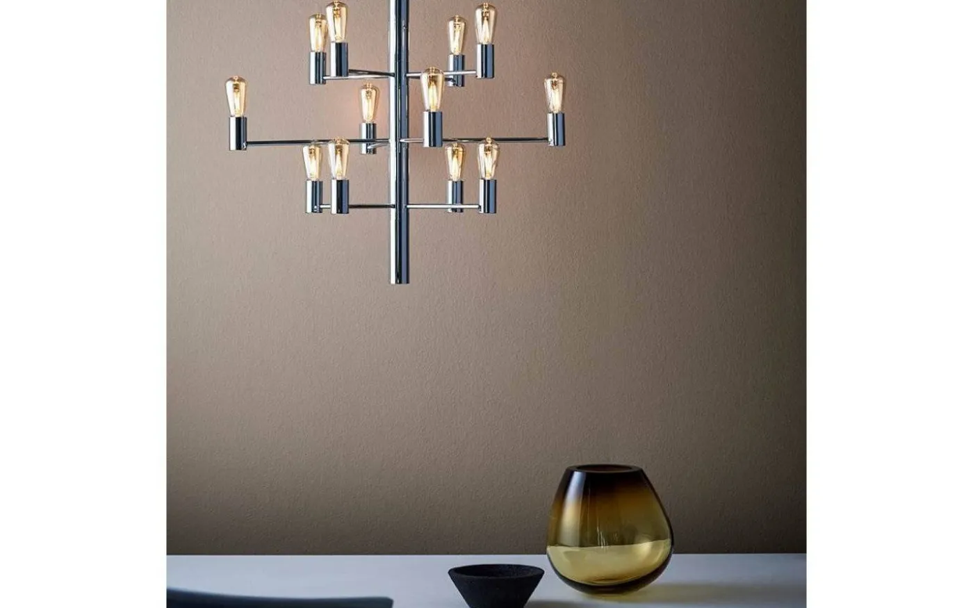 Manola Takkrona 60cm LED 12x2,5W Krom