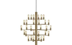 Manola Takkrona 75cm LED 30x2,5W Satinmässing