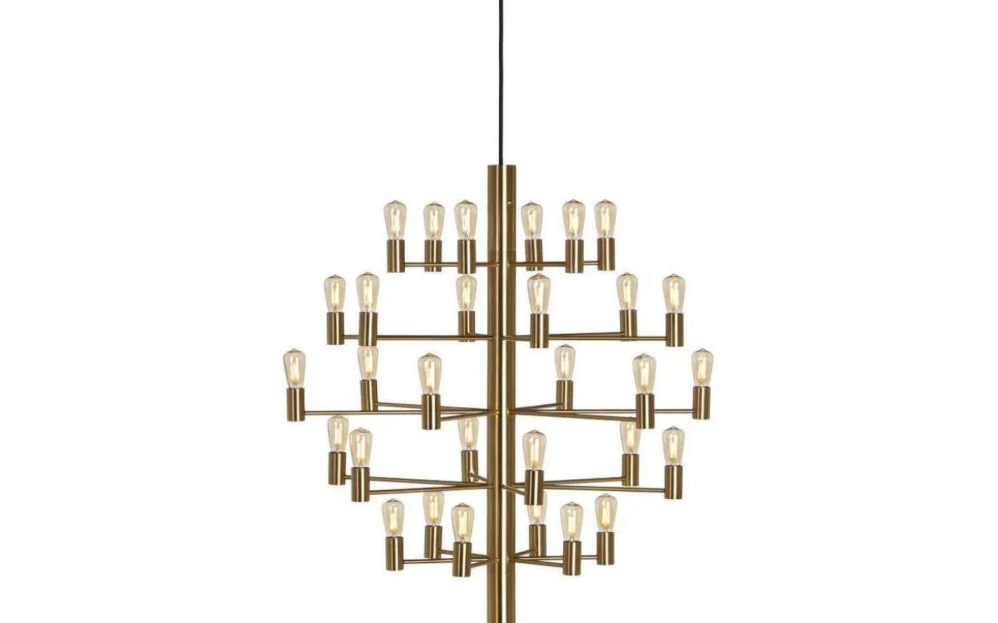 Manola Takkrona 75cm LED 30x2,5W Satinmässing