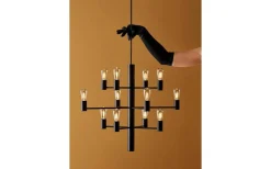 Manola Takkrona 60cm LED 12x2,5W Svart