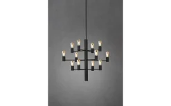 Manola Takkrona 60cm LED 12x2,5W Svart