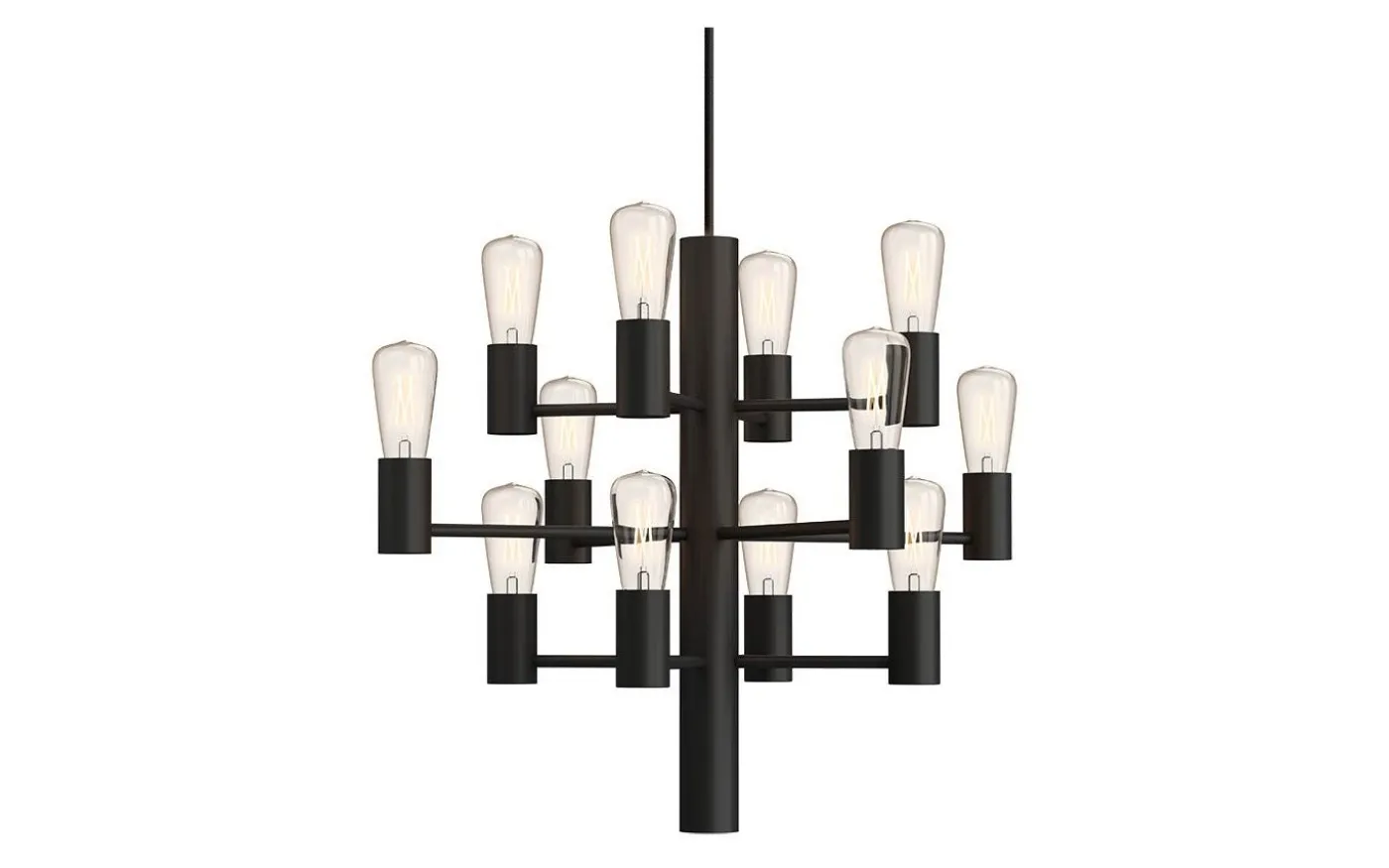 Manola Takkrona Mini 45cm LED 12x2,5W Svart