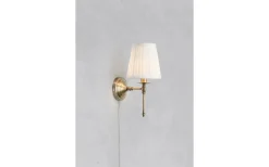 Manor Vägglampa Vit/Antikmässing