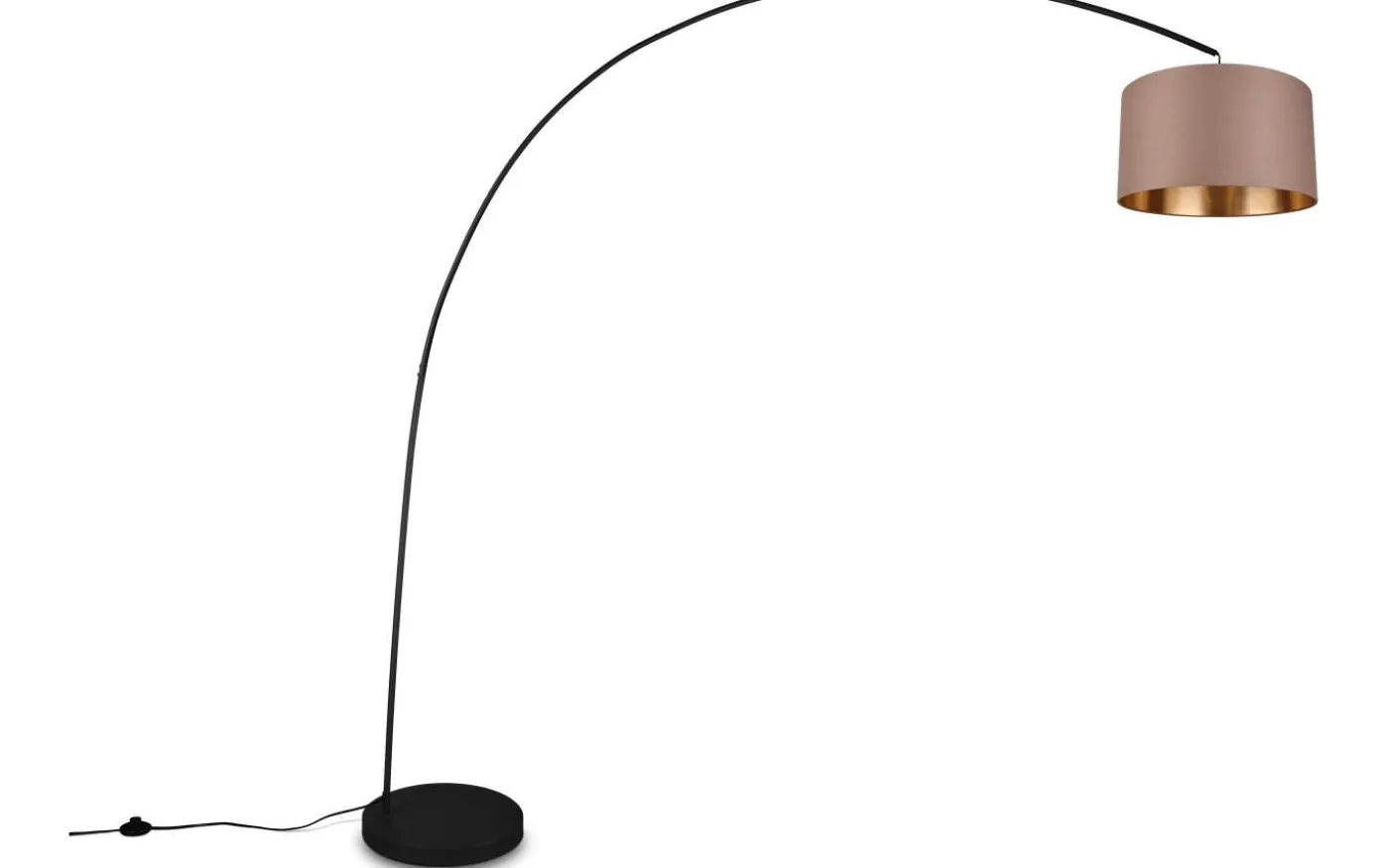 Mansur Golvlampa E27 matt svart/grå