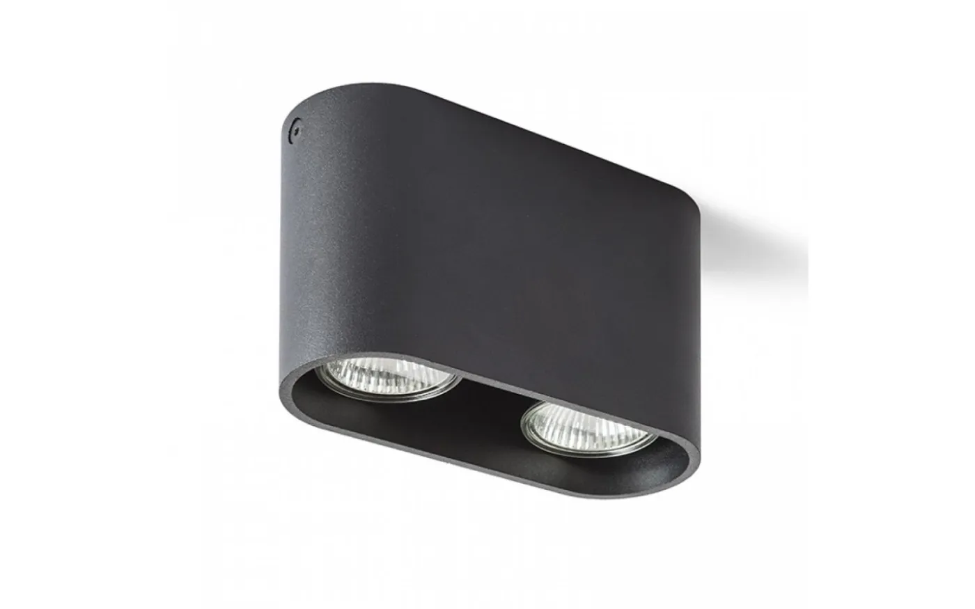 Mantova II Takspotlight Matt svart 2xGU10