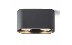 Mantova II Takspotlight Matt svart 2xGU10