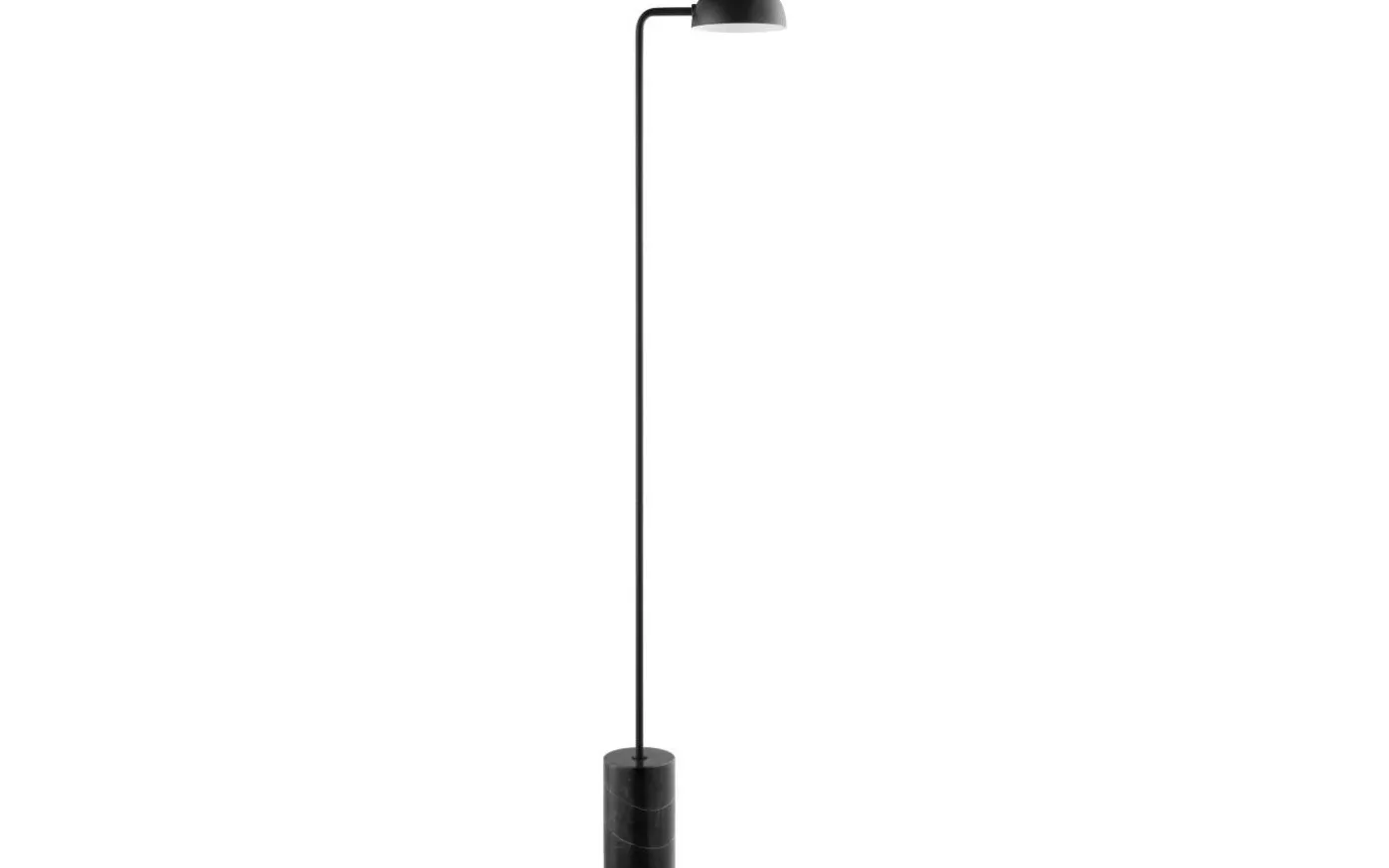 Marble Golvlampa 145cm Marmorfot Svart