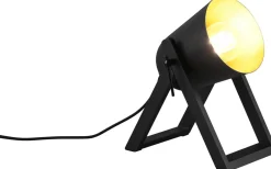 Marc Bordslampa E27 matt svart/guld