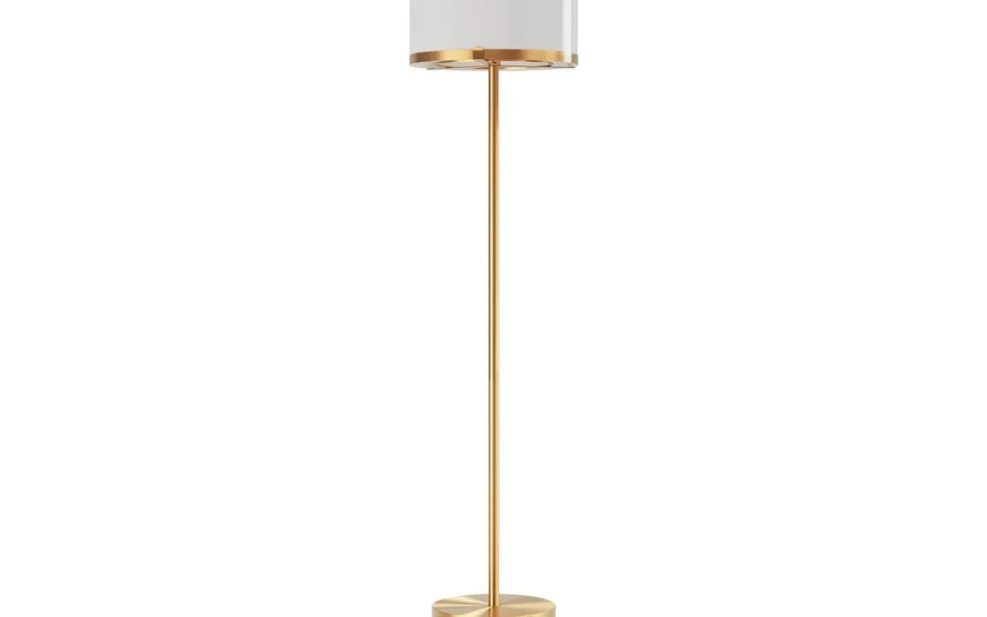 Marcel Golvlampa 150cm Mässing/Vit