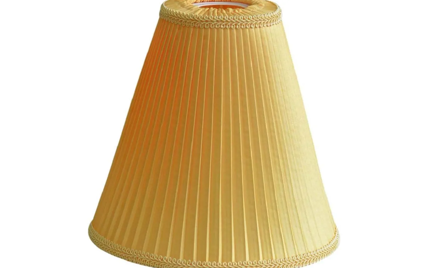 Margareta Plisserad Toppringskärm Ø22cm Gul