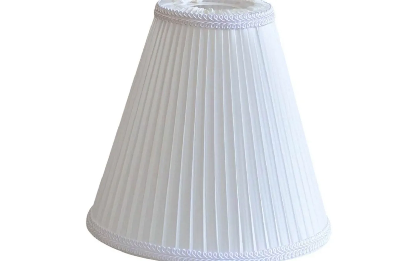 Margareta Plisserad Toppringskärm Ø22cm Offwhite