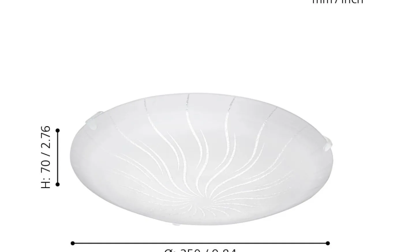 Margitta Plafond 25cm LED 3000K 11W Vit