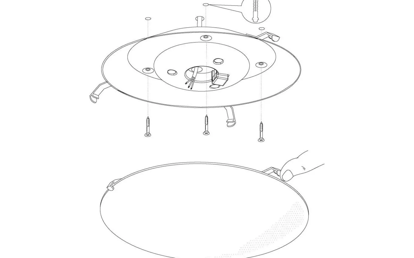 Margitta Plafond 31,5cm LED 3000K 11W Vit