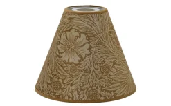 Marigold Velvet Toppringskärm Ø22cm Ochre William Morris