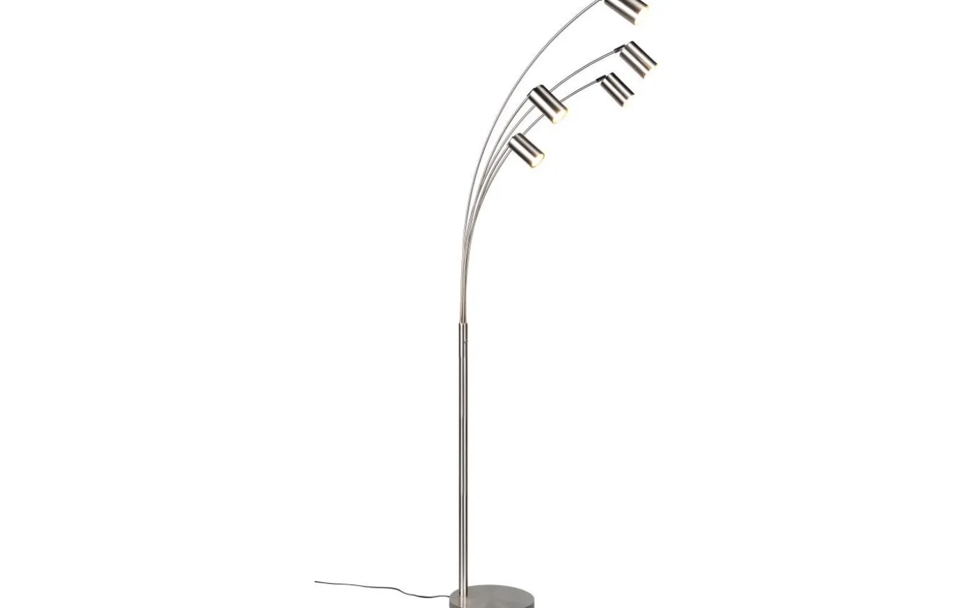 Marley Golvlampa 5-delad GU10 borstad stål