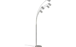 Marley Golvlampa 5-delad GU10 borstad stål