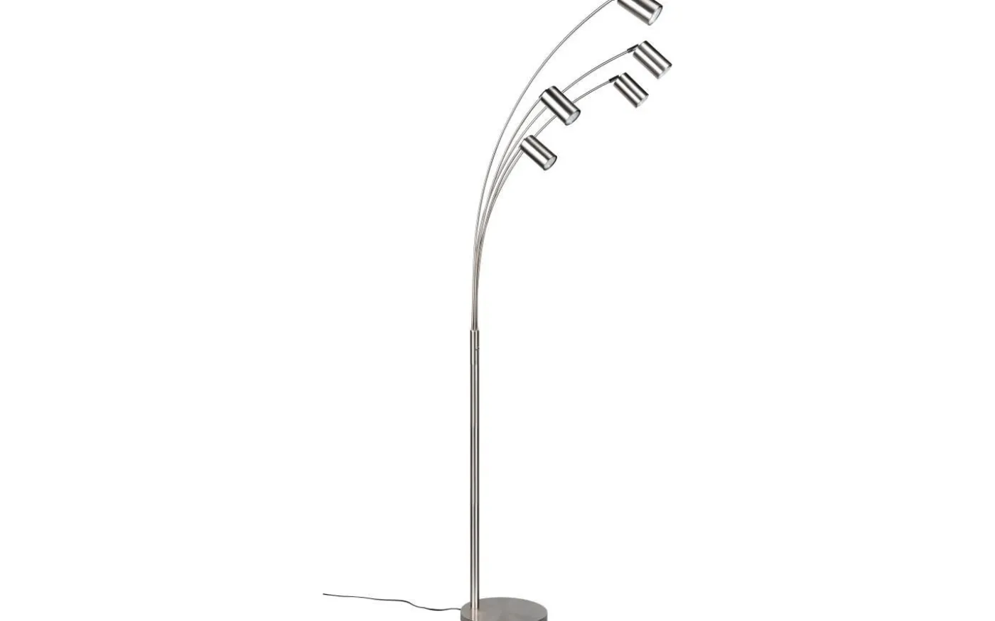 Marley Golvlampa 5-delad GU10 borstad stål