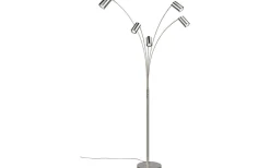 Marley Golvlampa 5-delad GU10 borstad stål