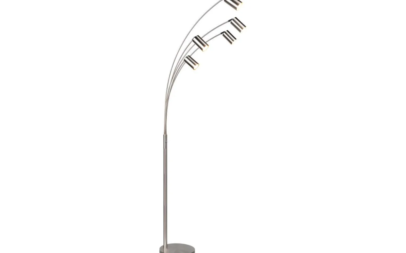 Marley Golvlampa 5-delad GU10 borstad stål