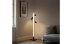 Marley Golvlampa LED + 3xGU10 mattsvart