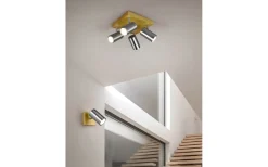 Marley Spotlight 4-delad GU10 borstad stål/trä