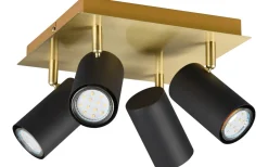 Marley Spotlight 4-delad GU10 svart/guld
