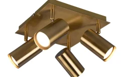 Marley Spotlight 4-delad GU10 antikmässing