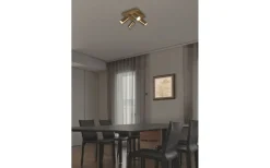 Marley Spotlight 4-delad GU10 antikmässing