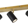 Marley Spotlight 3-delad GU10 svart/guld