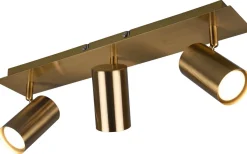 Marley Spotlight 3-delad GU10 antikmässing